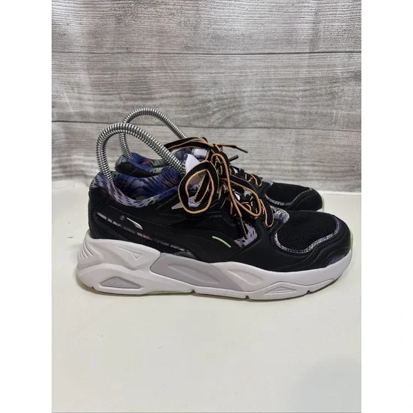 Puma Womens 7.5 Trc Mira Feelin Xtra Black Sneakers Casual Shoes 38945701 - Picture 2 of 10